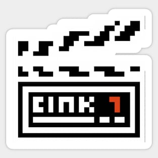 Pixel Art - Movie Ciak Sticker